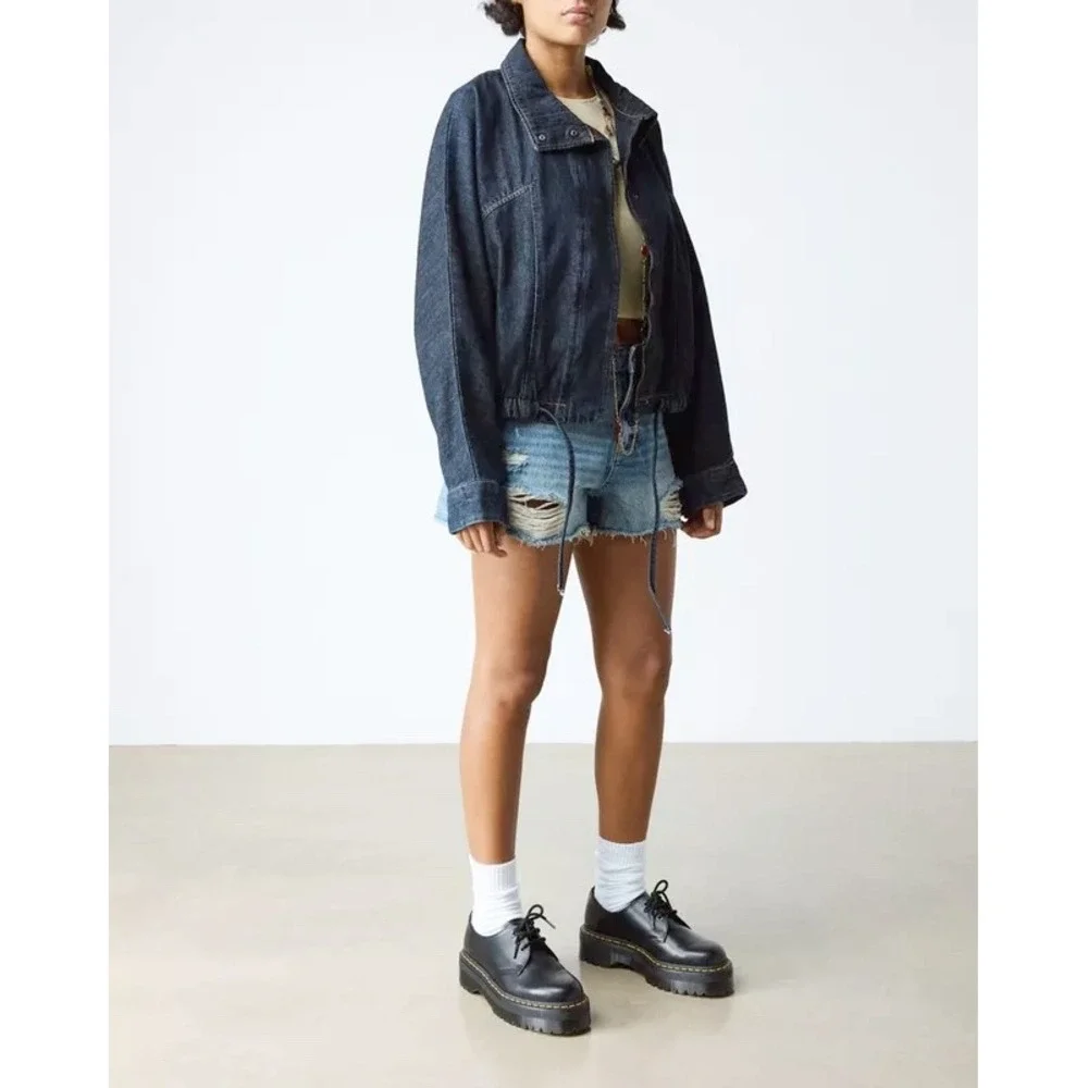 Dr. Martens 1461 Smooth Leather Platform Shoes Black Polished Women's 7‎ EU 38